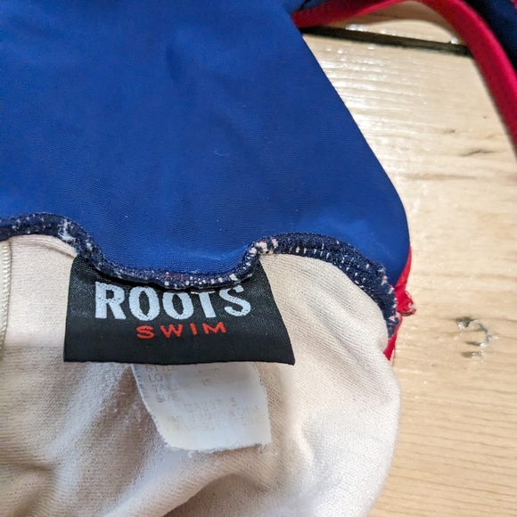 Roots Swimwear '04 Tricolor Bathing Suit Top - Picture 3 of 7